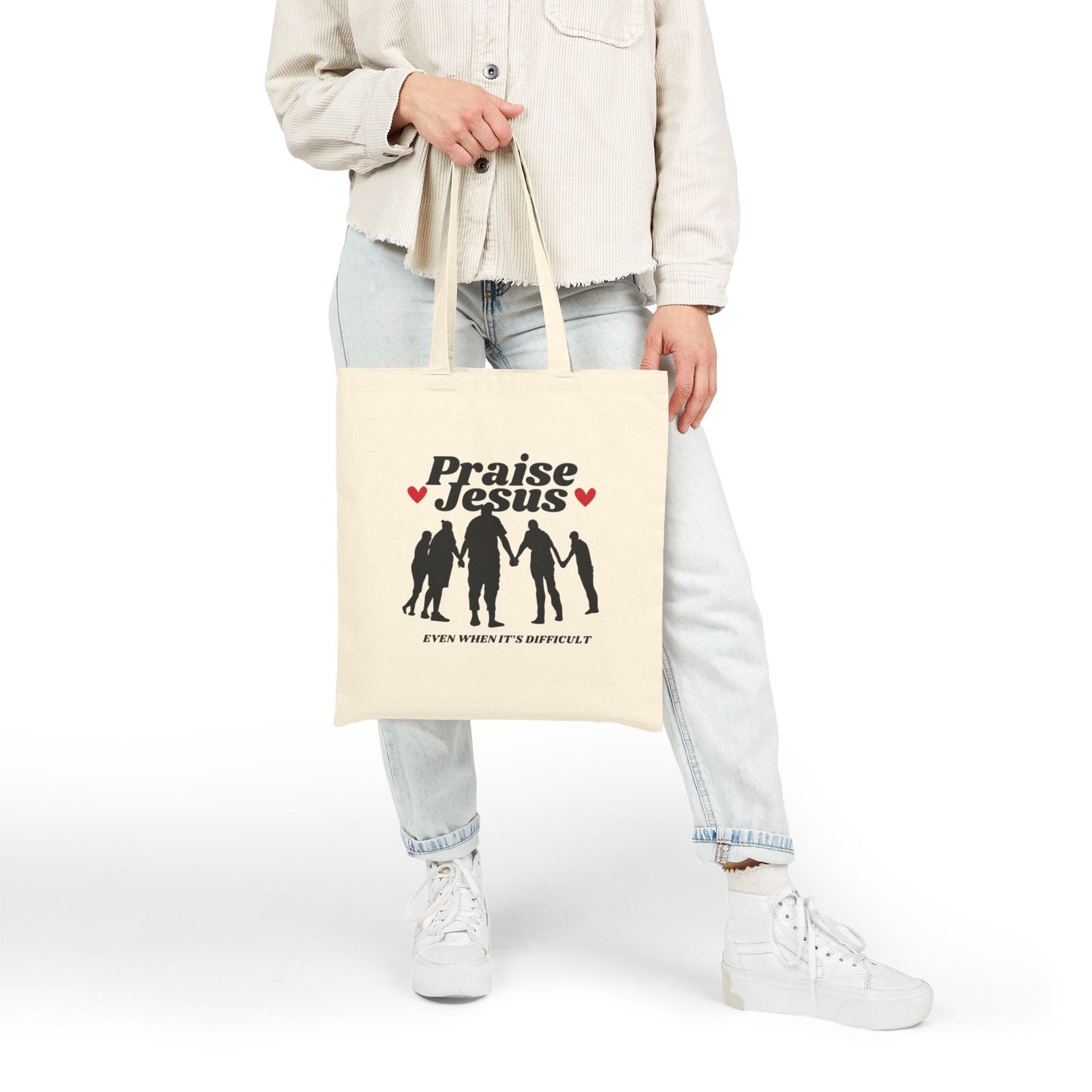 Praise Jesus Tote Bag